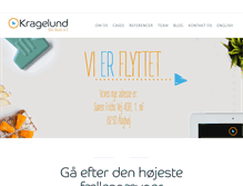 Tablet Screenshot of kragelund-kommunikation.dk